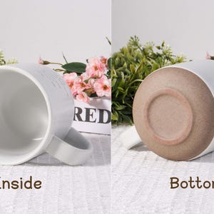 Personalized Ceramic Mug: Laser Engraved Design,Custom Pottery Coffee Mug for Dad/Husband/Mom, Mug Engraved Gift, Father's Day Gift image 12