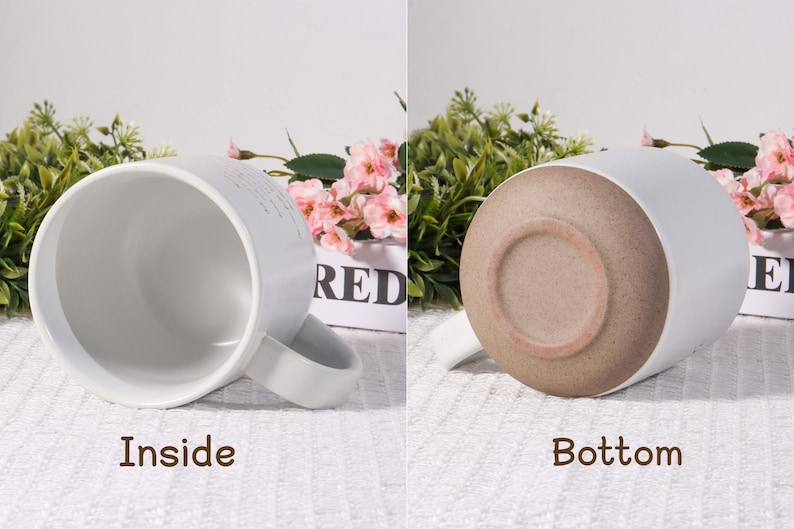 Personalized Ceramic Mug: Laser Engraved Design,Custom Pottery Coffee Mug for Dad/Husband/Mom, Mug Engraved Gift, Father's Day Gift image 12
