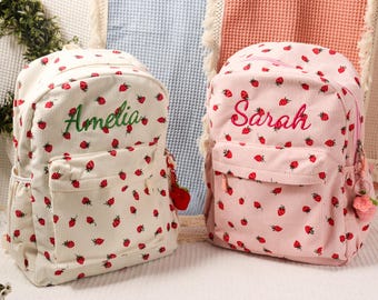 Sac à dos personnalisé brodé pour enfants, cadeaux personnalisés pour tout-petits, cartable pour enfants, sacs à dos monogramme pour filles et garçons, cadeaux d'anniversaire