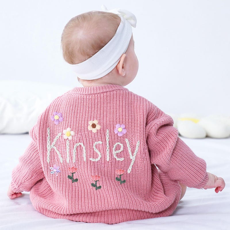 Knitted Baby Jumper - Etsy