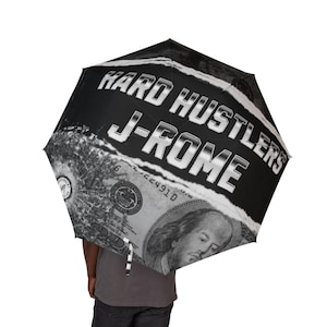 J-Rome Hard Hustlers Sleek Design Semi-Automatic Foldable Umbrella