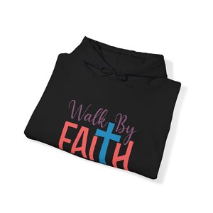 WALK BY FAITH Unisex Heavy Blend™ Hooded Sweatshirt image 5