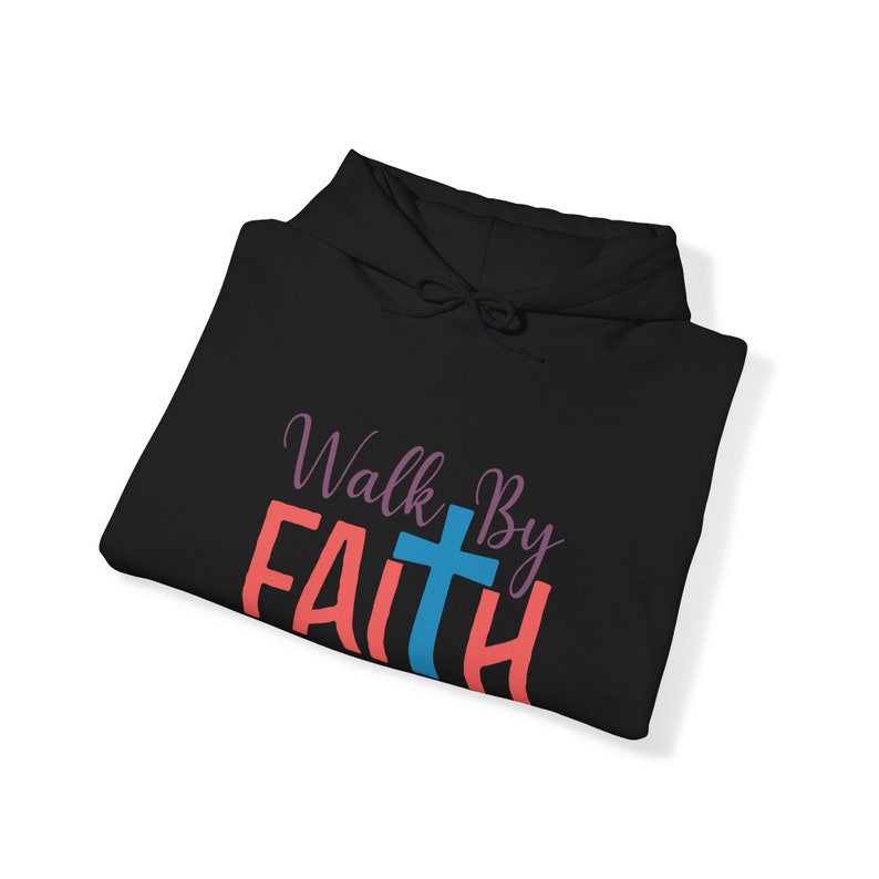 WALK BY FAITH Unisex Heavy Blend™ Hooded Sweatshirt zdjęcie 5