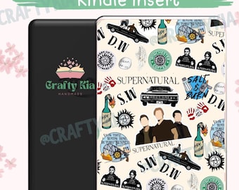 Supernatural Inspired Theme Fantasy Show Kindle Insert: Bookish (Digital Download)