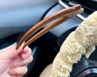 Accesorio perfecto: Pinza para el pelo de gato de madera hecha a mano única