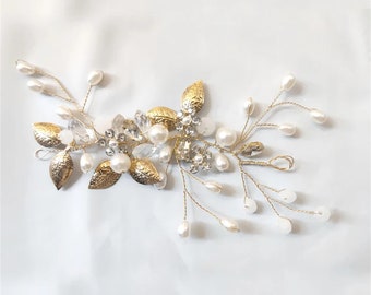 Strass mariée demoiselle d'honneur cristal cheveux vignes argent, or, or Rose, accessoire de cheveux de mariage vintage bohème, cadeau pour elle