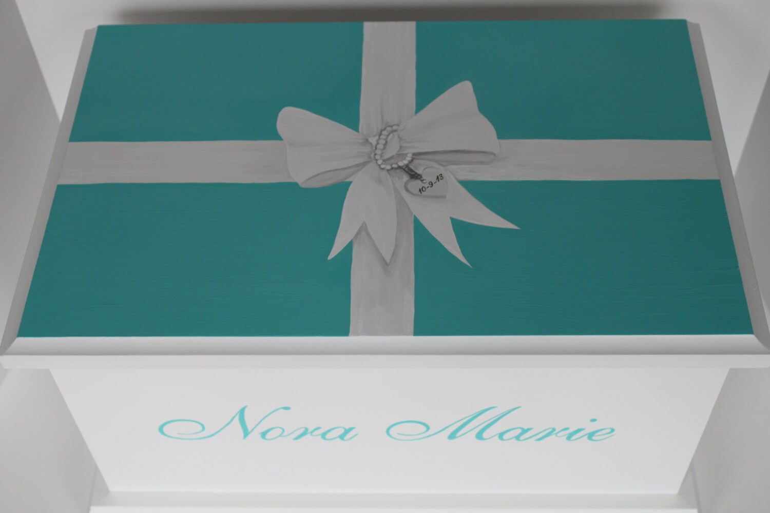 Tiffany Girls Keepsake Chest Memory Box personalized hand Etsy