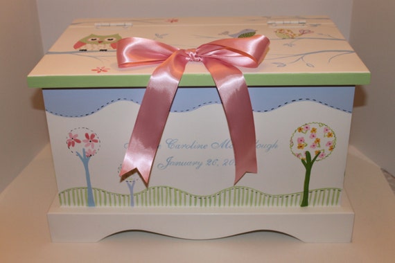 baby keepsake chest box