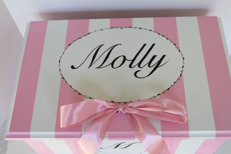 Baby Keepsake Box chest baby memory box personalized Etsy