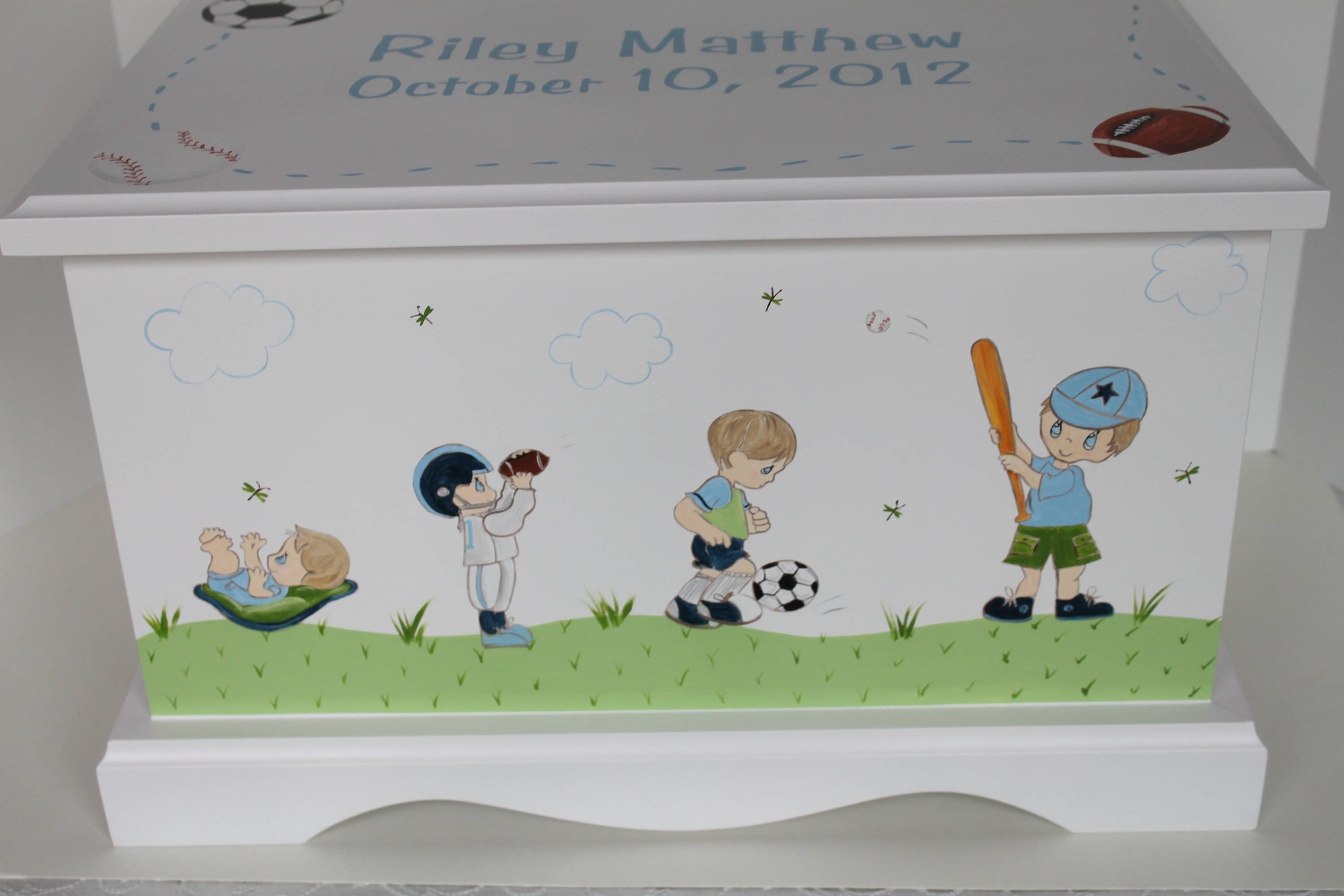 Baby keepsake box Boy Growing Up Baby Keepsake Chest memory Etsy