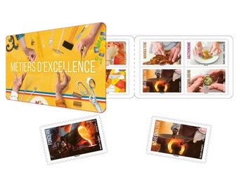 Carnet 12 Timbres métier d'excellence Lettre Verte 20g La Poste