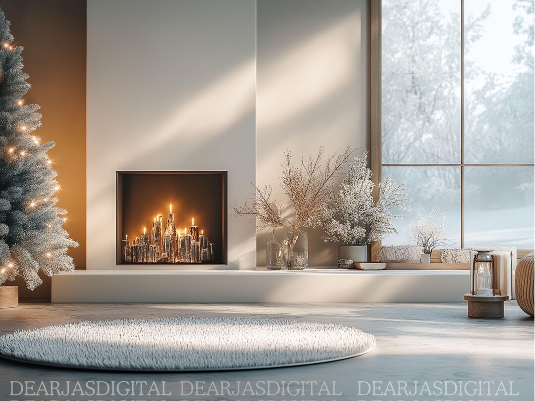 Modern Christmas Home Office Zoom Background (digital Download) - Etsy