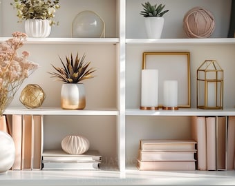 Bookshelf Zoom Background | Home Office Backdrop (PNG)
