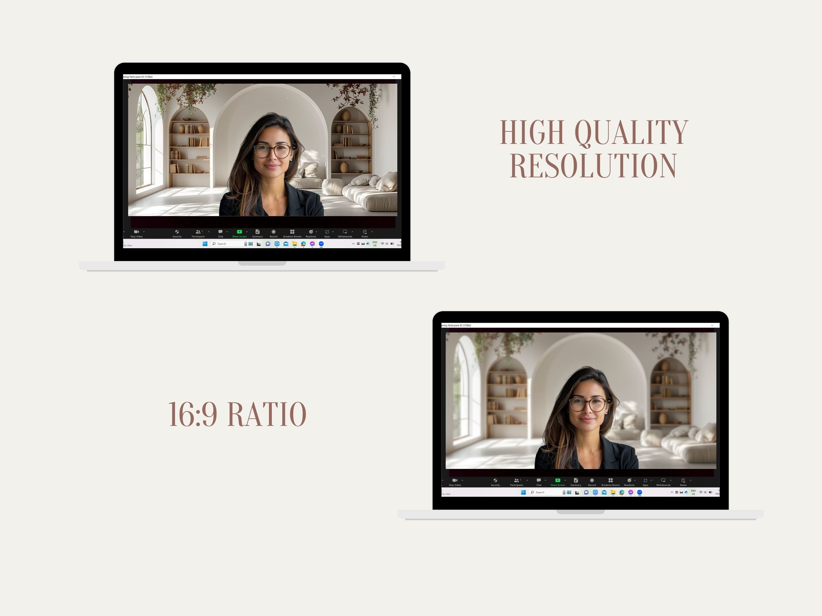 Minimalist Home Office Background Zoom Background Office Virtual