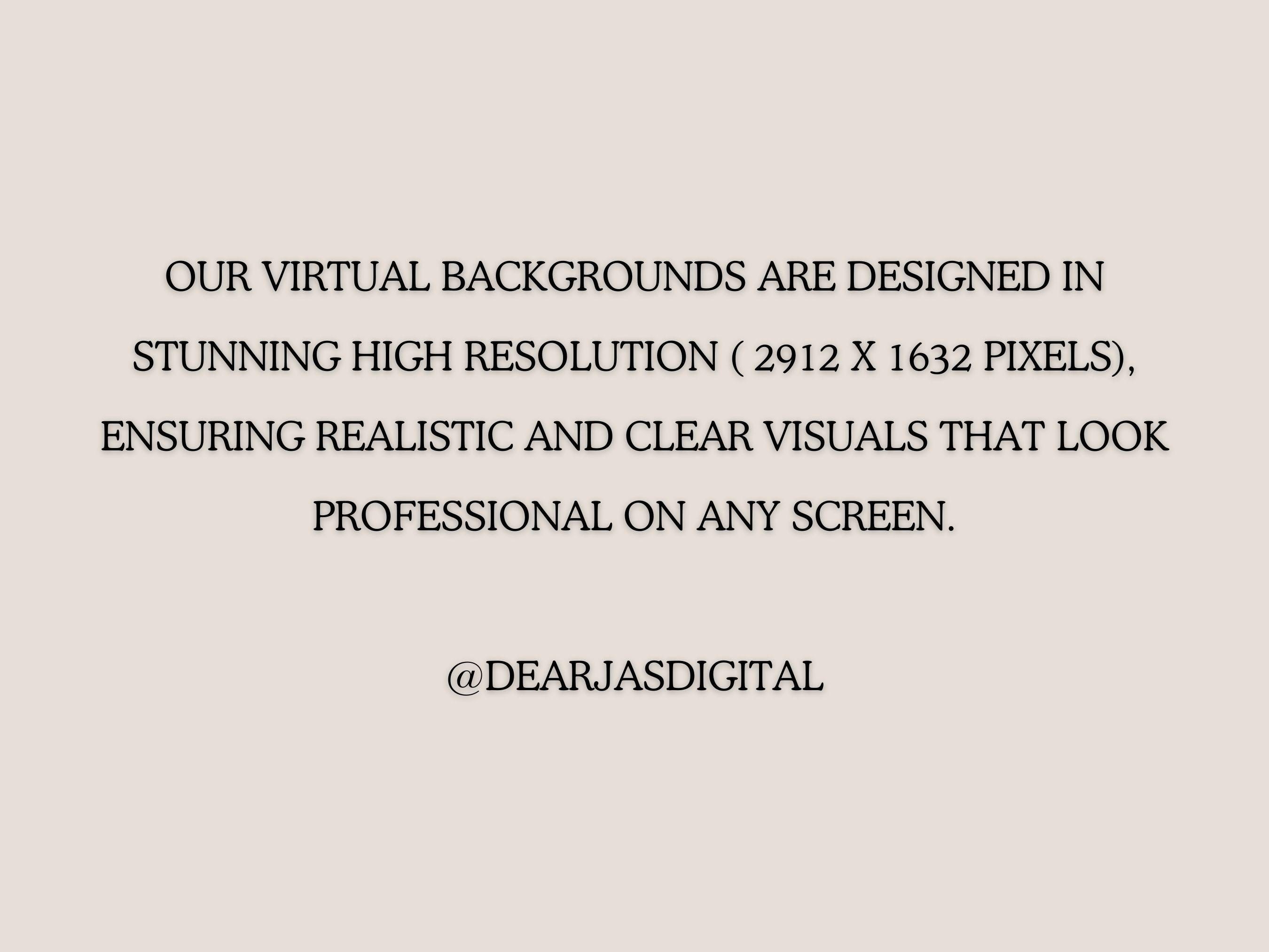 Modern Home Office Zoom Background | Christmas Virtual Backdrop | Cozy ...