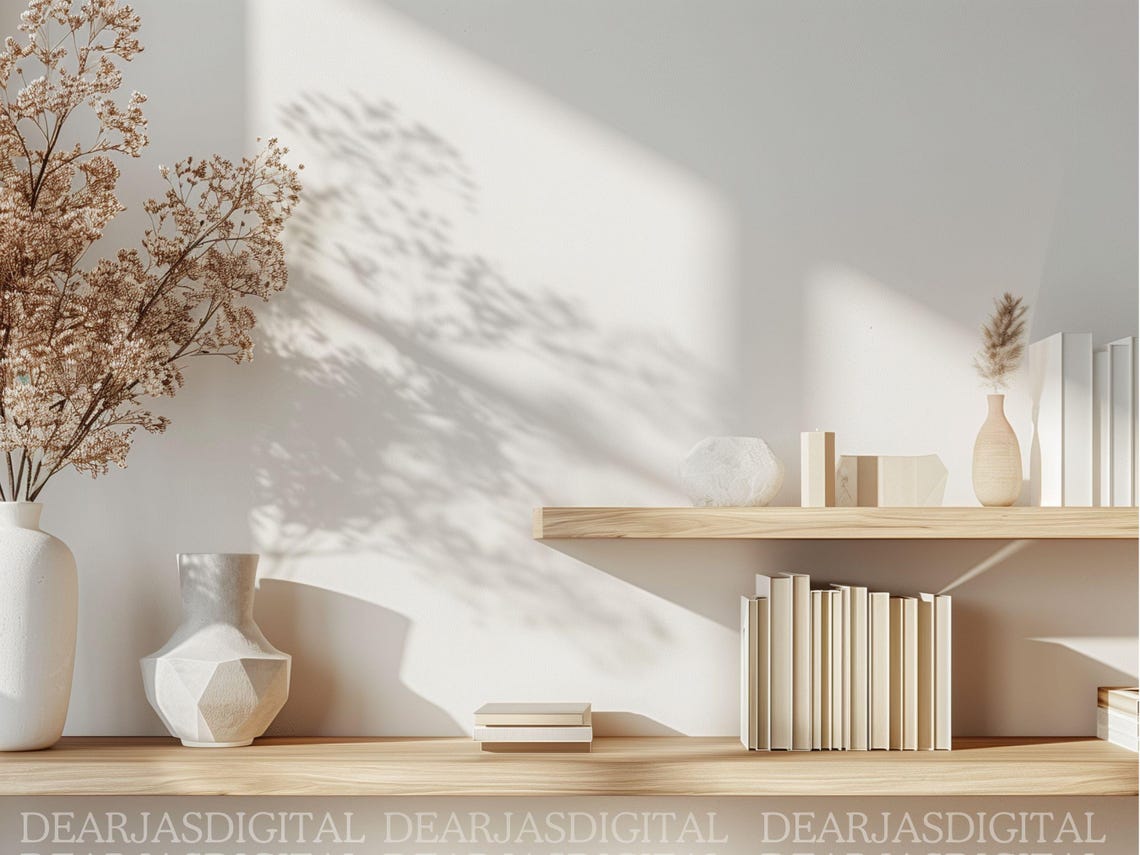 Modernes Bücherregal Hintergrund, Home Office Hintergrund (PNG) - Etsy.de