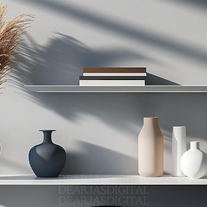 Home Office Bookshelf Zoom Background, Professional Decor (Digital Download)