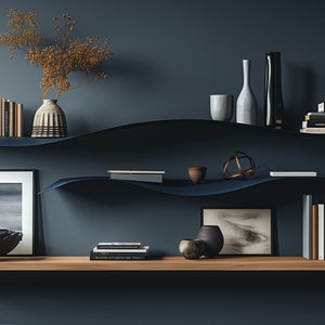 Sophisticated Bookshelf Zoom Background, Home Office (Digital Download)