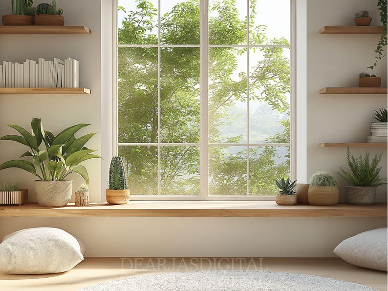 Minimalist Virtual Background for Zoom, Teams, Meets, ex Room With