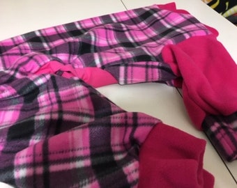 Greyhound Jammies - Medium - Pretty Pink Plaid