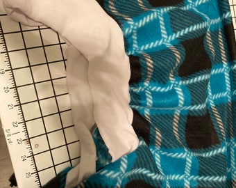 Greyhound Jammies - Turquoise/ Black Argyle