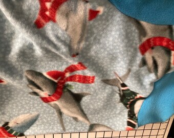 Greyhound Jammies - XL - Christmas Sharks