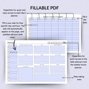 Work Week Planner Printable Weekly Schedule Template Weekly Planner ...