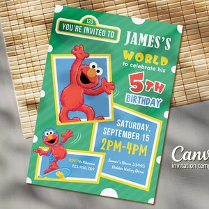 Kids Birthday Invitation, 1st Editable Printable Invitation, first Birthday Party Invite, second birthday party digital template