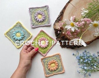 How to make a floral granny square!