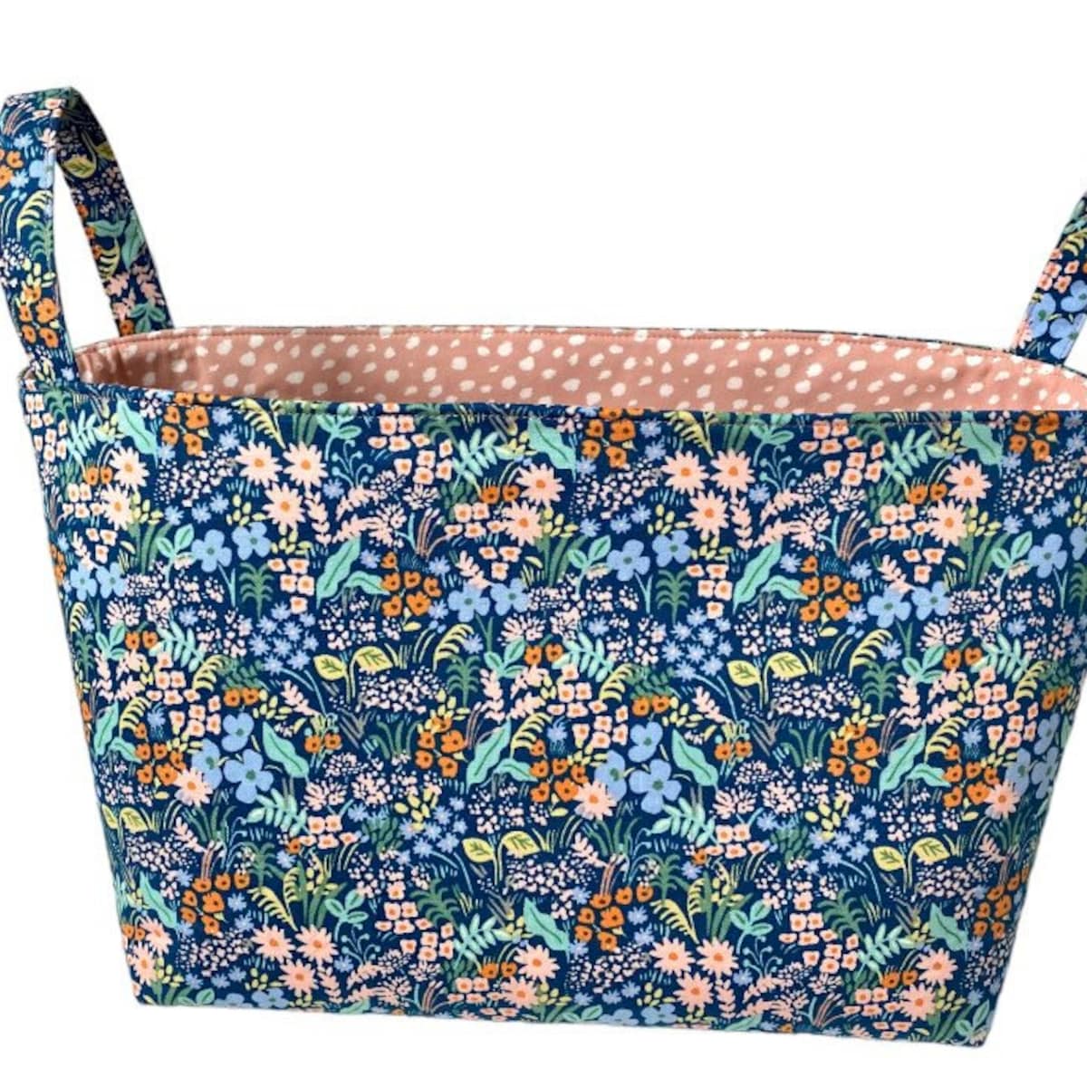 Rifle Paper Co. Meadow Blue Storage Basket ***cotton Steel, Rose Basket, Birthday Gift,gift Basket, Car Organizers, Farmhouse Decor*** - Etsy