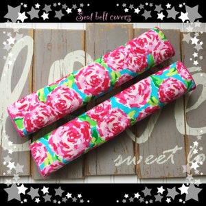 Kawaii Rose Seat belt covers