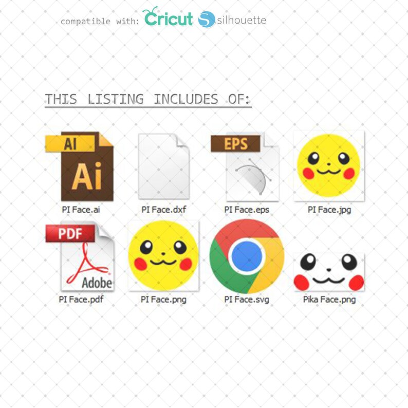LAYERED Pi Faces-2 Po SVG Cartoon PNG Instant Digital Download Decal ...