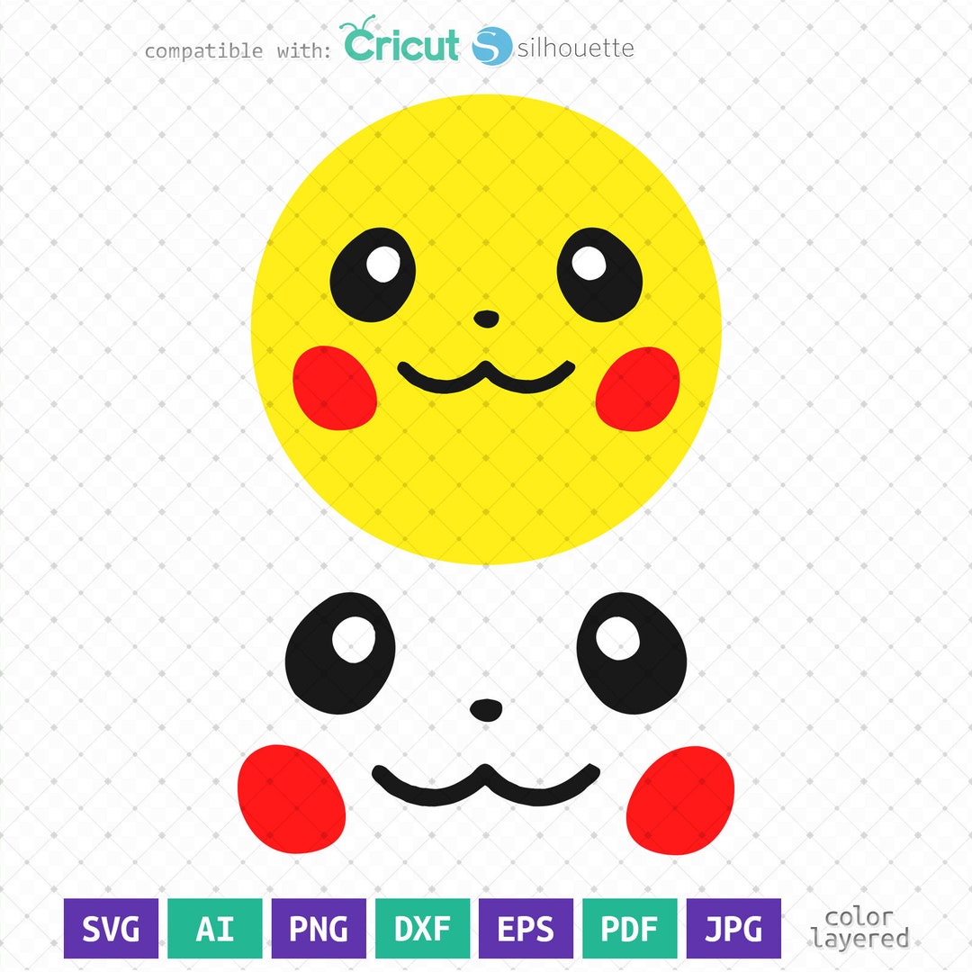 LAYERED Pi Faces-2 Po SVG Cartoon PNG Instant Digital Download Decal ...