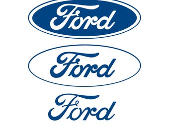 Inspiration Car Brands Ford (3 Types) SVG PNG DXF for Cricut Silhouette Cut File & Clipart Sticker Instant Download
