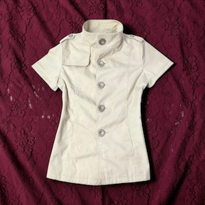 Top chic aderente color crema, streetwear anni 2000 Y2k, abbigliamento casual retrò da donna, regalo per la fidanzata