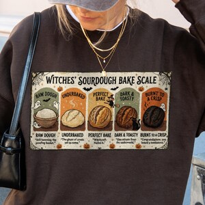 Halloween Baker Sweatshirt, Funny Sourdough Bread Crewneck, Witchy Bakery Apparel, Fall Gifts for Bakers