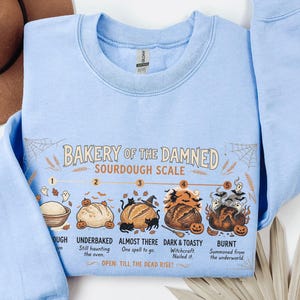 Halloween Sourdough Sweatshirt, Funny Bread Baker Crewneck, Witchy Bakery Apparel, Fall Gifts for Bakers
