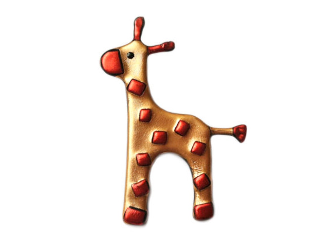 Giraffe Pin Giraffe Brooch Giraffe Jewelry Giraffe Pin Zoo Etsy
