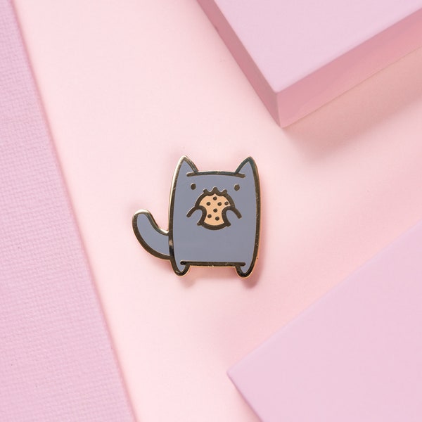 Snack Attack Cat Cookie • Hard Enamel Pin