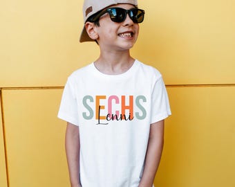 Personalized Birthday Shirt with Name and Age, Birthday Gift for Kids, Birthday Shirt for Boys, Birthday Shirt for Girls, Gift for Birthday