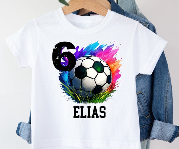Custom Birthday Shirt, Personalized Soccer Birthday Shirt, Birthday T-Shirt, Birthday T-Shirt, Kid's Birthday Shirt, Soccer Birthday Shirt