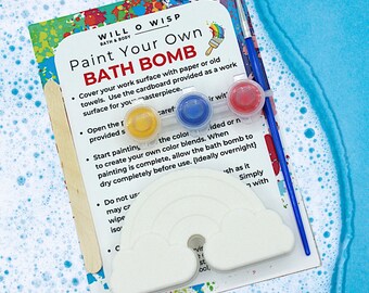 Rainbow Paint Your Own Bath Bomb Kit