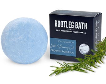 Biotin Rosemary Oil Shampoo Bar: Natural Hair Growth Formula