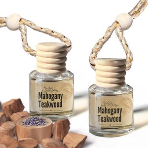 Mahogany Teakwood Car Diffuser, Car Air Freshener, Hanging Diffuser