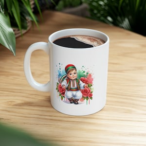 Bulgarian Child Ceramic Mug, 11oz #5