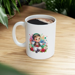 Bulgarian Child Ceramic Mug, 11oz #3