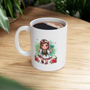 Bulgarian Child Ceramic Mug, 11oz #2