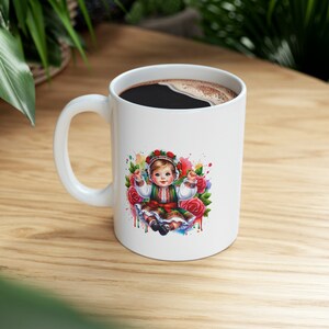 Bulgarian Child Ceramic Mug, 11oz #4