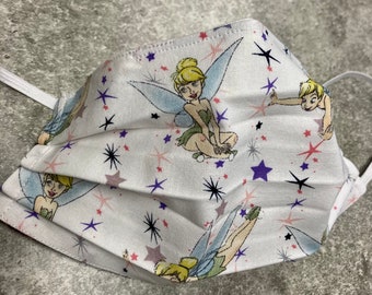 Mascarilla facial de tela Disney Classics para niños y adultos, con bolsillo para filtro y alambre para la nariz