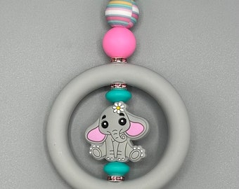 Car Charm, Rearview Mirror Charm, Elephant, Baby Girl or Boy